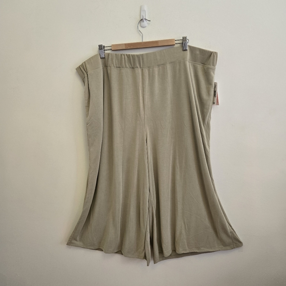 3/$30 Joe Fresh+ Cropped Wide-Leg Culottes Size 2X